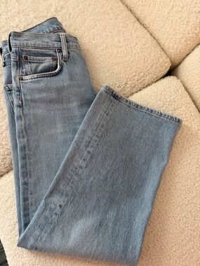 Agolde Light Blue Straight Leg Jeans